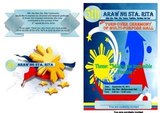 5th araw ng Sitio Sta. Rita .